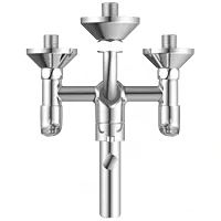 CM-2522 Wall Mixer 3 In 1 With Connecting Legs With Wall Flange