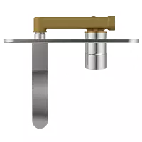 PR-2129 Concealed Body For Single Lever Basin Mixer Wall Mounted With Exposed Part Kit, Consisting Of Operative Lever, Basin Spout & Wall Flange