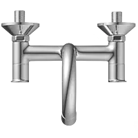 SL-2613 Sink Mixer With Swinging Spout With Connecting Legs With Wall Flange (Wall Mounted Model)