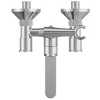 SL-2621 Wall Mixer 2 In 1 With Crutch, Connecting Legs With Wall Flange