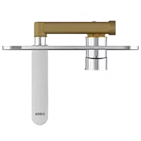 SL-2629 Concealed Body For Single Lever Basin Mixer Wall Mounted With Exposed Part Kit, Consisting Of Operative Lever, Basin Spout & Wall Flange