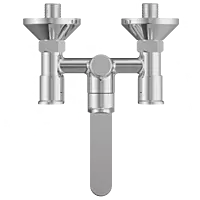 SL-2650 Wall Mixer With Connector For Hand Shower Arrangement With Connecting Legs, Wall Flange & Wall Bracket For Hand Shower