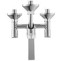 RL-4620 Wall Mixer 2 In 1 With Connecting Legs With Wall Flange