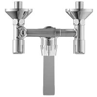 RL-4621 Wall Mixer 2 In 1 With Crutch, Connecting Legs With Wall Flange