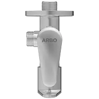 AL-1407 2 Way Angle Cock With Wall Flange