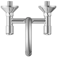 AL-1413 Sink Mixer With Swinging Spout With Connecting Legs With Wall Flange (Wall Mounted Model)