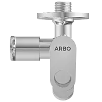 NE-1605 2 Way Bib Tap Side Handle With Wall Flange