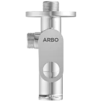 NE-1607 2 Way Angle Cock With Wall Flange