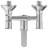 NE-1621 Wall Mixer 2 In 1 With Crutch, Connecting Legs With Wall Flange