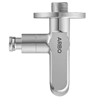 IX-2805 2 Way Bib Tap Side Handle With Wall Flange