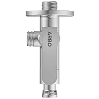 IX-2807 2 Way Angle Cock With Wall Flange