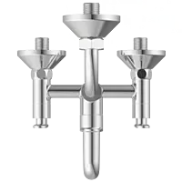 IX-2820 Wall Mixer 2 In 1 With Connecting Legs With Wall Flange
