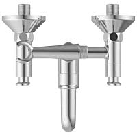 IX-2821 Wall Mixer 2 In 1 With Crutch, Connecting Legs With Wall Flange