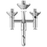 IX-2822 Wall Mixer 3 In 1 With Connecting Legs With Wall Flange