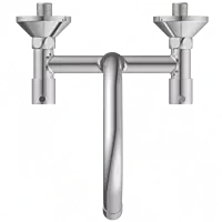 EL-1813 Sink Mixer With Swinging Spout With Connecting Legs With Wall Flange (Wall Mounted Model)