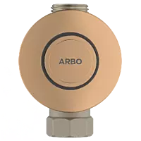 MP-RG-5221 Metropole Forged Brass WC Flush Valve 40mm (1.5" Inch) With Exposed Shut Off Provision & Round Plate (Rose Gold)