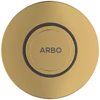 UPR-GG-01 Exposed Part Kit Of Forged Metropole WC Flush Valve With Fitting Sleeve With Operating Lever, Round Wall Flange & Cartridge (Glossy Gold)