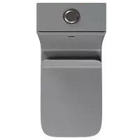 OPC-AG-29211PP Armani Grey Lavish Siphonic One Piece Closet S Trap (9" Inch) With Soft Close Seat Cover With Hinges, Fixing Accessories Set and Accessories Set, Cistern Fittings