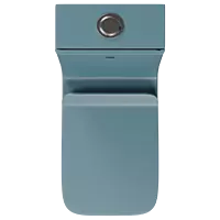 OPC-LU-29211PP Luxe Blue Lavish Siphonic One Piece Closet S Trap (9" Inch) With Soft Close Seat Cover With Hinges, Fixing Accessories Set and Accessories Set, Cistern Fittings