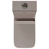 OPC-LW-29211PP Lush Brown Lavish Siphonic One Piece Closet S Trap (9" Inch) With Soft Close Seat Cover With Hinges, Fixing Accessories Set and Accessories Set, Cistern Fittings