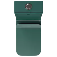 OPC-PG-29211PP Peacock Green Lavish Siphonic One Piece Closet S Trap (9" Inch) With Soft Close Seat Cover With Hinges, Fixing Accessories Set and Accessories Set, Cistern Fittings