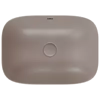 TTB-LW-23541 Lush Brown Apple Thin Rim Table Top Basin 18" x 13" Inch