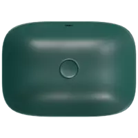 TTB-PG-23541 Peacock Green Apple Thin Rim Table Top Basin 18" x 13" Inch