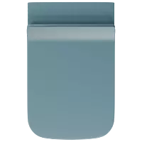 WHC-LU-29321PP Luxe Blue Lavish Rimless Wall Hung Closet With Soft Close Seat Cover, Hinges, Accessories Set