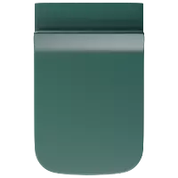 WHC-PG-29321PP Peacock Green Lavish Rimless Wall Hung Closet With Soft Close Seat Cover, Hinges, Accessories Set