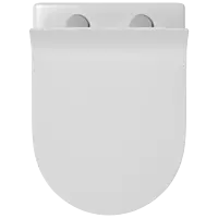 WHC-32321PP Cosmo Rimless Wall Hung Closet With Soft Close Seat Cover, Hinges, Accessories Set
