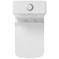 OPC-31211UF Kia Siphonic One Piece Closet S Trap (9" Inch) With UF Soft Close Seat Cover With Hinges, Fixing Accessories Set and Accessories Set, Cistern Fittings