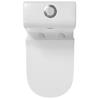 OPC-27211PP Lexus Siphonic One Piece Closet S Trap (9" Inch) With Soft Close Seat Cover With Hinges, Fixing Accessories Set and Accessories Set, Cistern Fittings