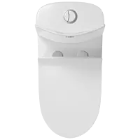 OPC-21211PP Prime Siphonic One Piece Closet S Trap (9" Inch) With Soft Close Seat Cover With Hinges, Fixing Accessories Set and Accessories Set, Cistern Fittings