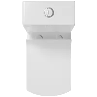 OPC-23111PP Solo Washdown One Piece Closet S Trap (9" Inch) With Soft Close Seat Cover, Hinges, Fixing Accessories Set and Accessories Set, Cistern Fittings