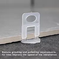 1.5MMCLIP-500PCS ARBO Tile Levelling Clip 1.5mm (500 Pcs/Bag - 10 Packets × 50 Pcs)
