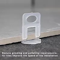 2MMCLIP-500PCS ARBO Tile Levelling Clip 2mm (500 Pcs/Bag - 10 Packets × 50 Pcs)