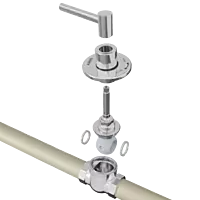 DV-5508 32mm (1-1/4" Inch) Drain Valve (PPSU Ball) Forged Brass