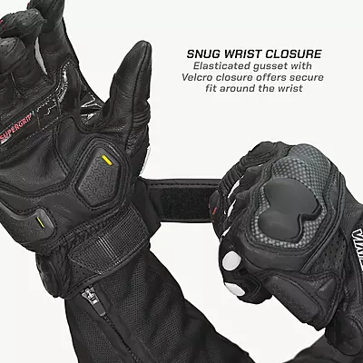 Viaterra Shifter - Short Motorcycle Leather Riding Gloves