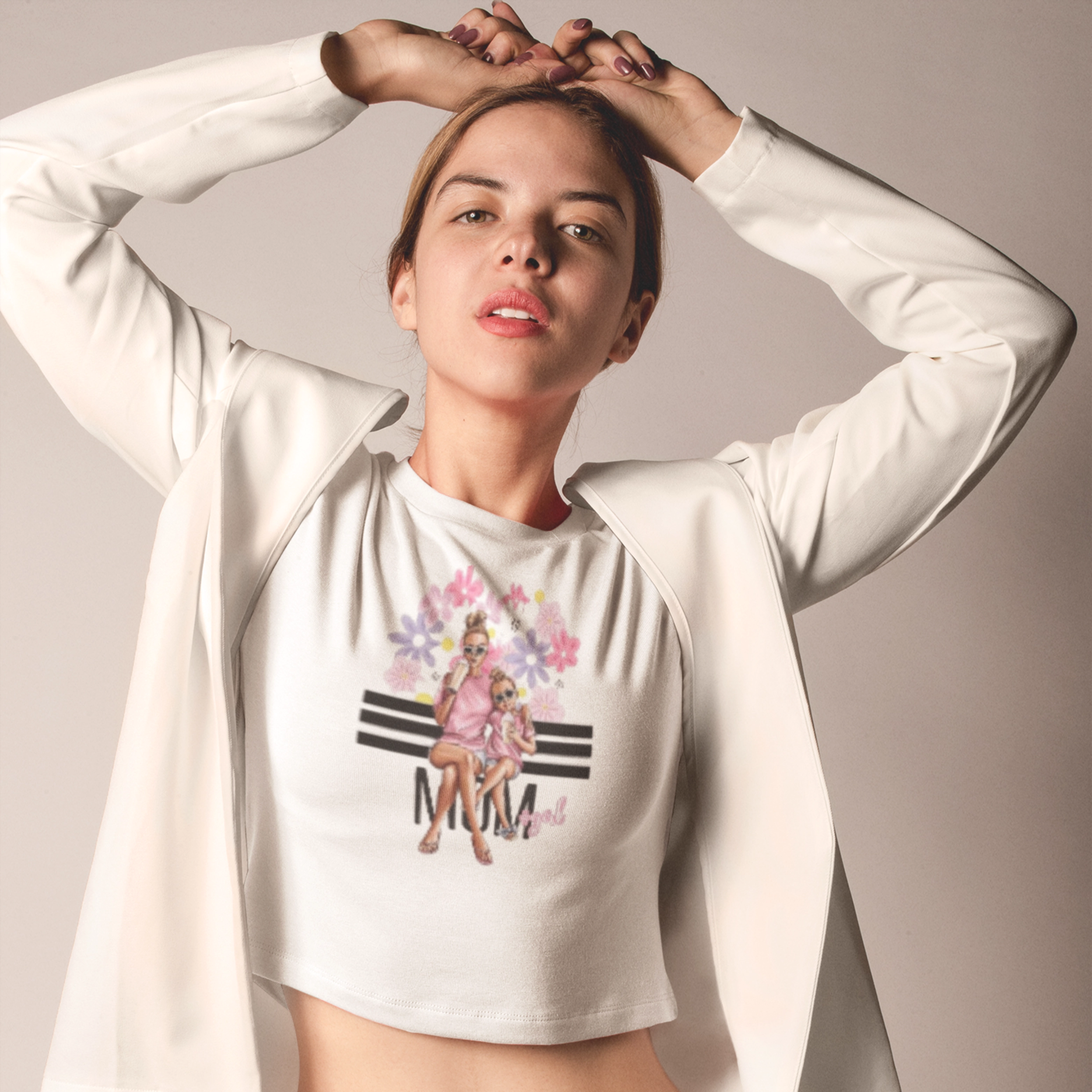 Mom Angel Crop Top