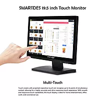 19.5-Inch Touchscreen Monitor – HD IPS Display, USB-C Powered, Compact Design | SmartDeskPC
