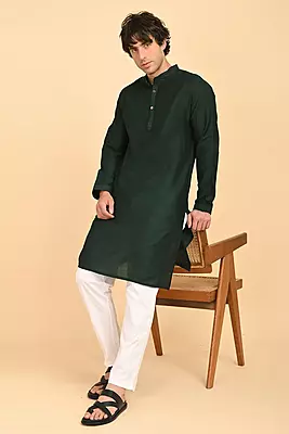 Men Ethnic Embroidered Long Kurta