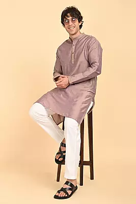Men Ethnic Embroidered Long Kurta