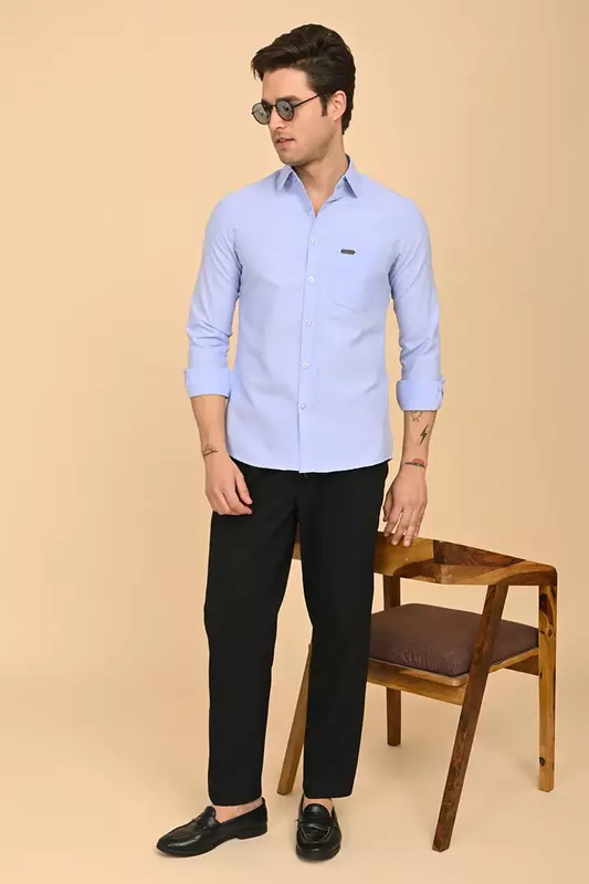 Men's Formal Shirt - Blue