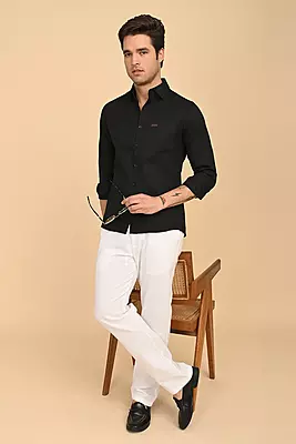 Men's Formal Shirt - Black
