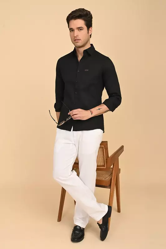 Men's Formal Shirt - Black