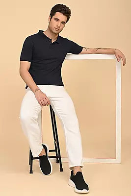 Men's Polo T-shirt - Navy Blue