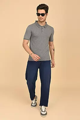 Men's Polo T-Shirt - Grey
