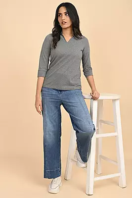 Women's Polo Tee - Grey