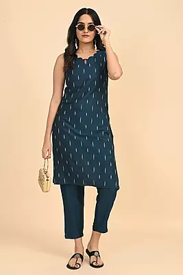 Women Ethnic Trousers - Blue