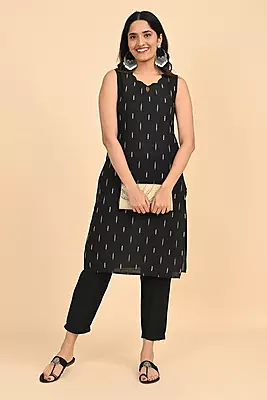 Women Ethnic Trousers - Black